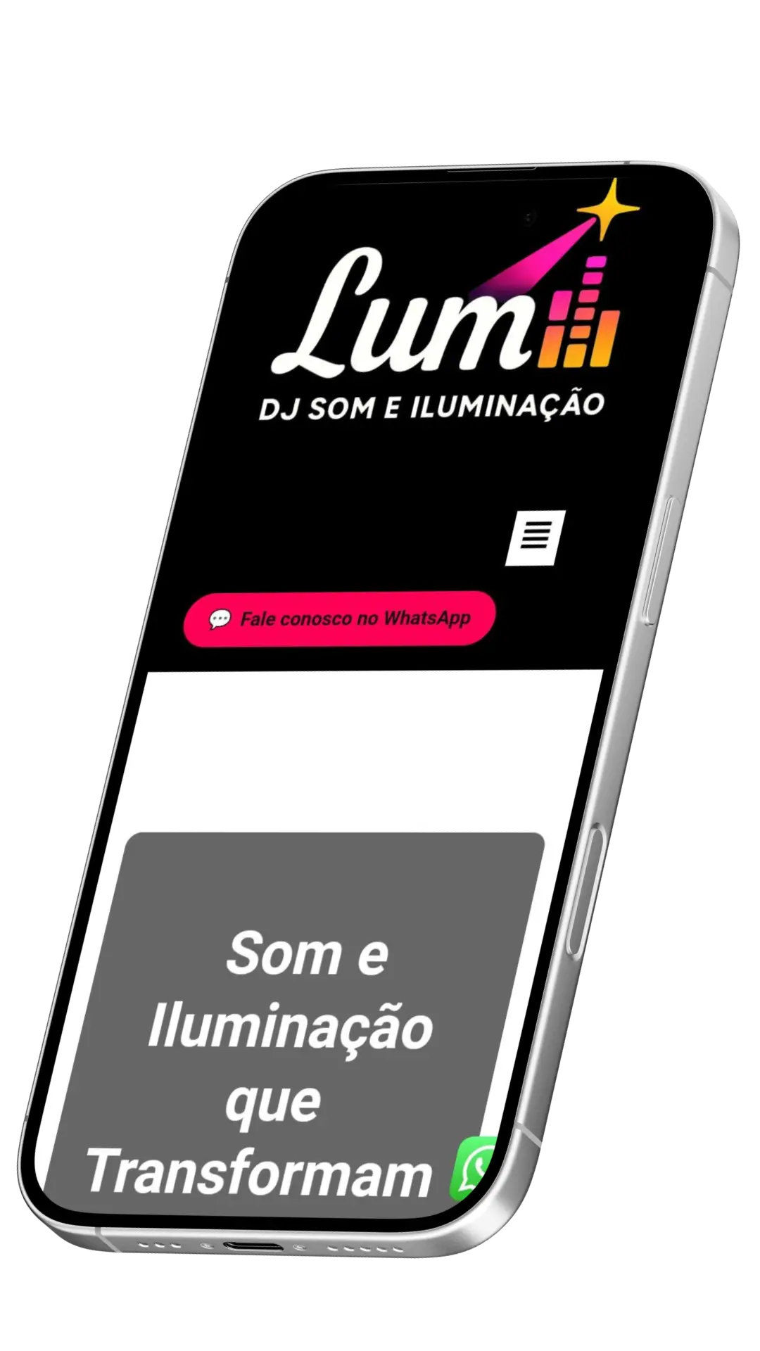 Modelo DJ e Iluminação